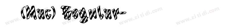 黑体(Mac) Regular字体转换